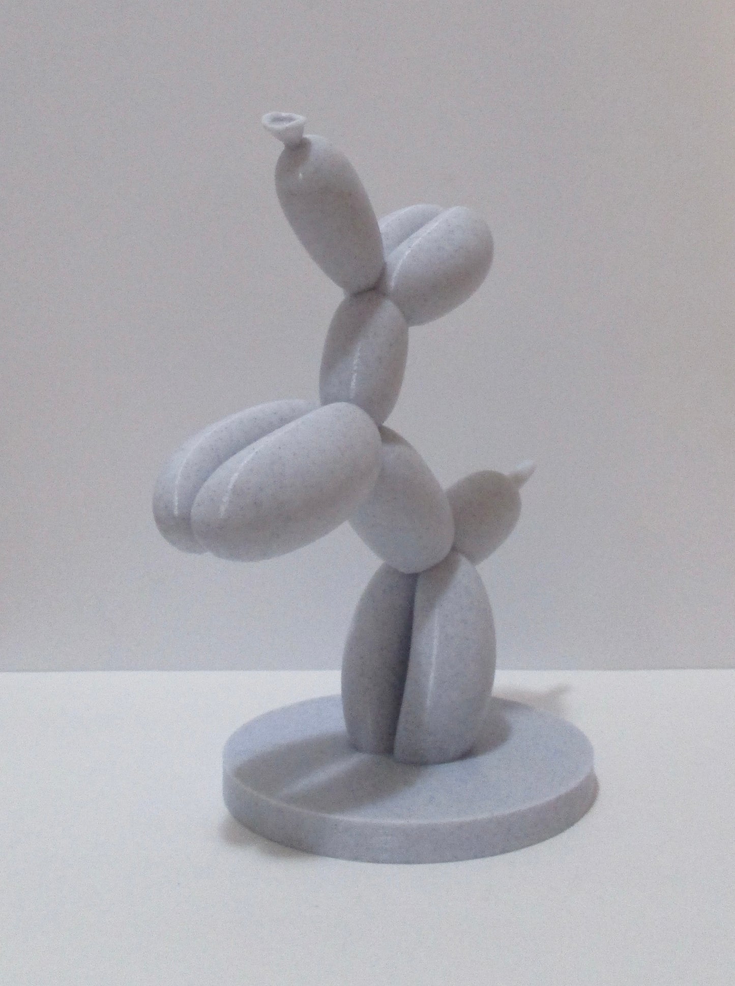 Marble dog statue
