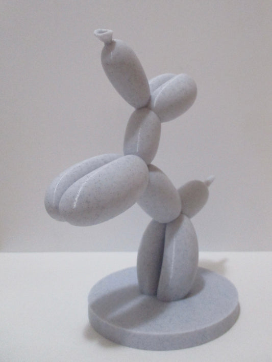 Marble dog statue